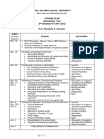 RTU Accounting Course Plan