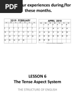 Tense and Aspect System