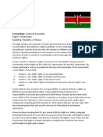 Position Paper of Kenya