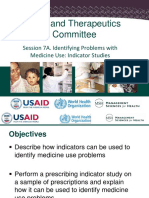 Drug and Therapeutics Committee: Session 7A. Identifying Problems With Medicine Use: Indicator Studies