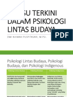 Bab I Isu-Isu Terkini Dalam Psikologi Lintas Budaya