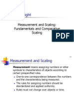 Chapter Eight: Measurement and Scaling: Fundamentals and Comparative Scaling