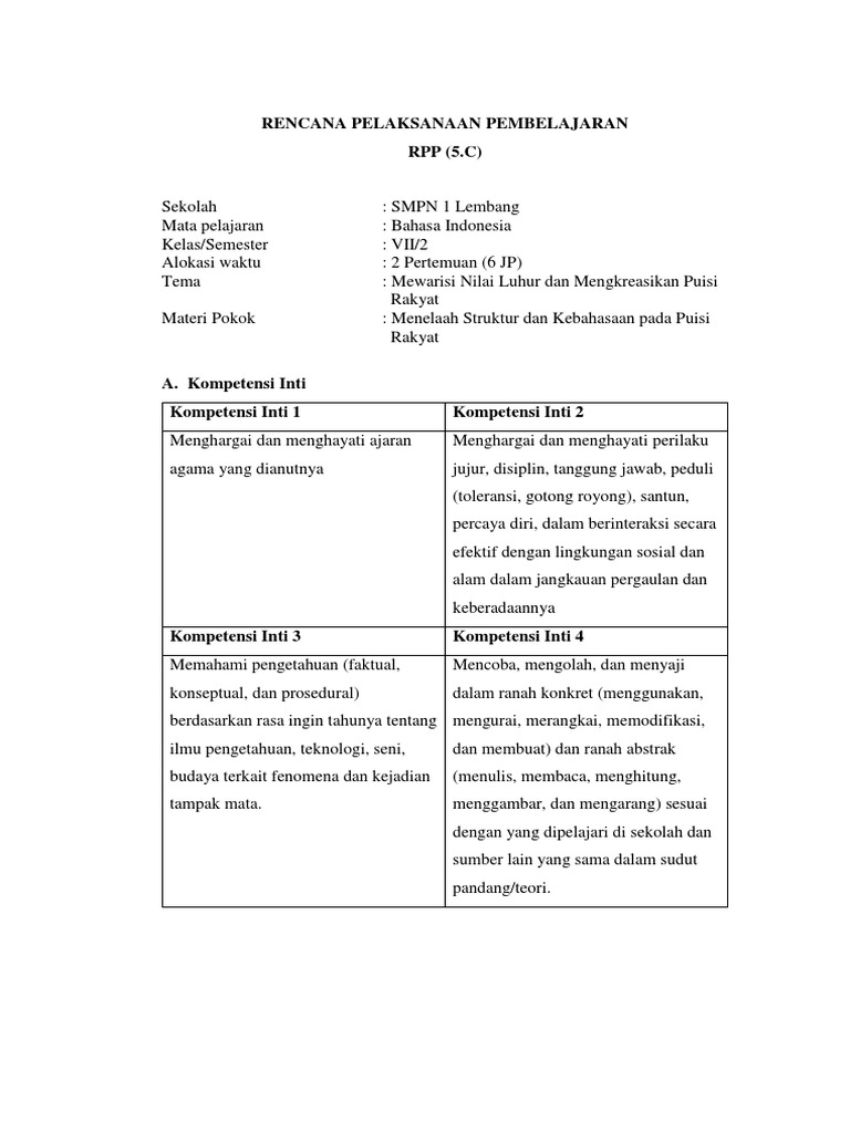 Rpp 5 C