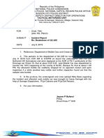 Report on Breakdown of Police Mobile Car QC-205