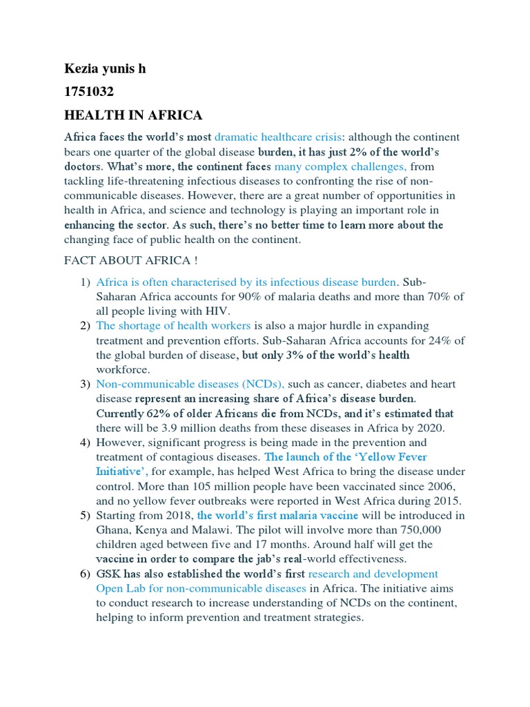 Health Innovations in Africa | PDF | Public Health | Measles