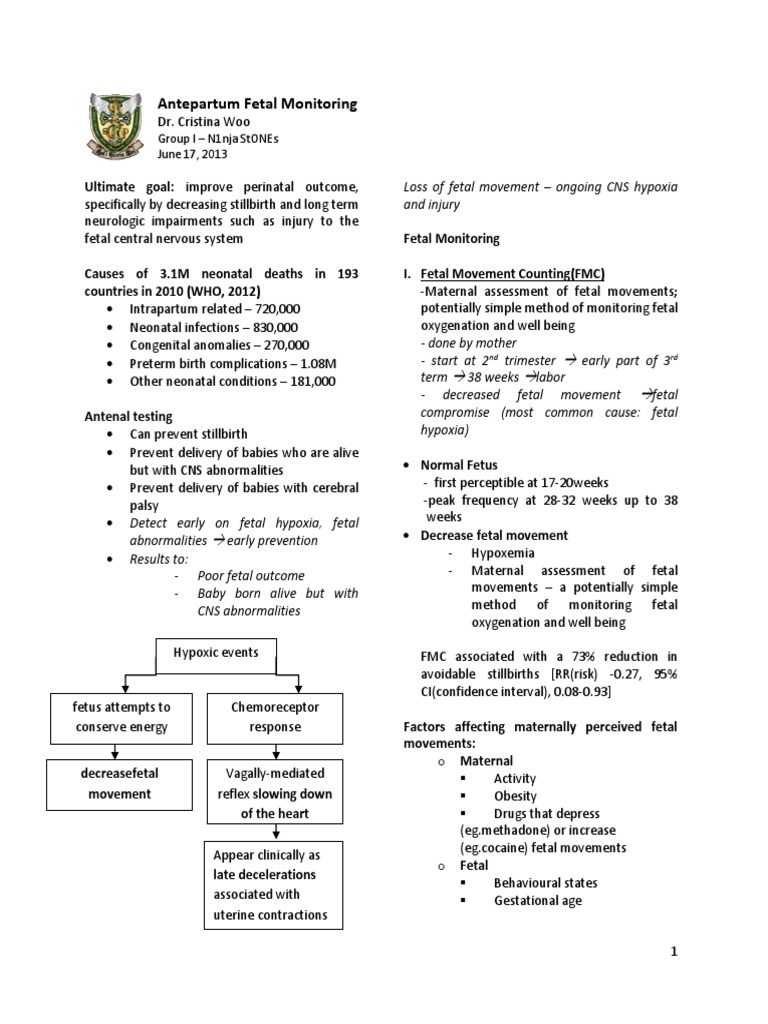 Antepartum Fetal Monitoring Strategies | PDF | Fetus | Prenatal Development