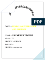 Mendelian Inheritance and Genetic Disorders