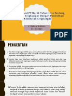 Implementasi Peraturan Pemerintah No.66 Tahun 2014 Tentang Kesehatan Lingkungan