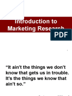 Introduction To Marketing Research