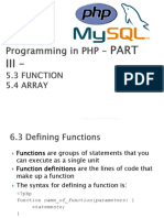 Part Iii - Function and Array