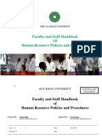 HR policies handbook for AKU staff