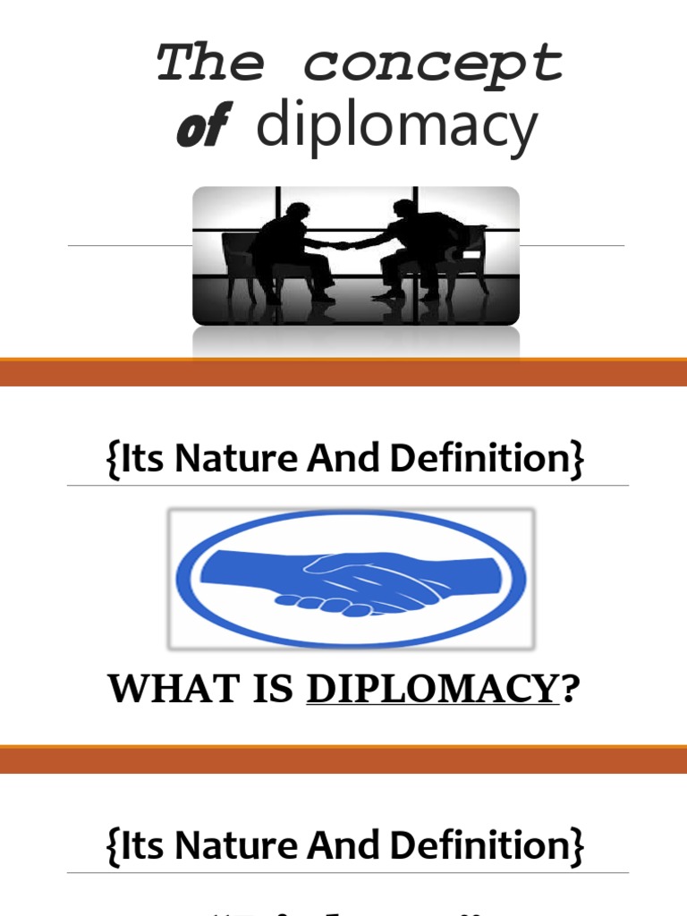 Understanding the Concept of Diplomacy | PDF | Diplomacy | Peace