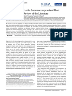 Acute Epiglottitis in The Immunocompromised Host: Case Report and Review of The Literature