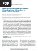 Facial Expression Recognition Using Weighted Mixture Deep Neural Network Based On Double-Channel Facial Images