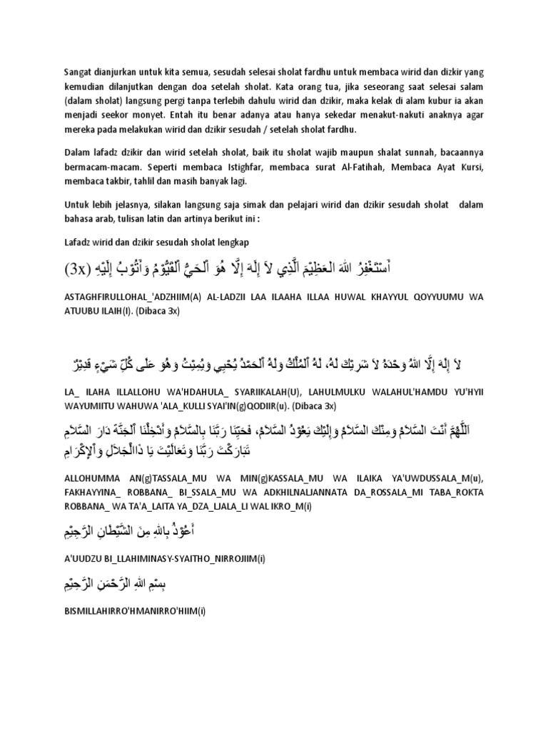 Doa Setelah Sholat Dhuha Latin Dan Artinya - Kumpulan Doa