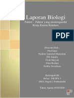 BIO Faktor Faktor Yang Memengaruhi Kerja Enzim Katalase