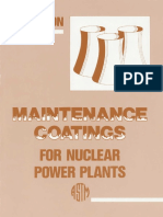 (Astm Manual Series_ Mnl 8) Astm Subcommittee D3310 on Protective Co - Manual on Maintenance Coatings for Nuclear Power Plants-Astm Intl (1991)