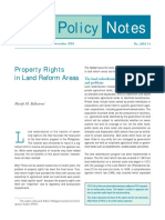 Olicy: Property Rights in Land Reform Areas