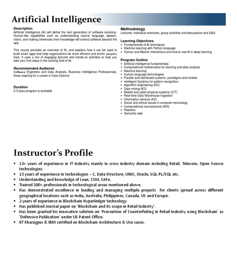 AI Fundamentals for Smart App Development | PDF | Artificial ...
