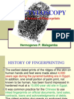 Dactyloscopy: The Science of Fingerprints