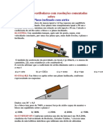 Exercícios de plano inclinado com resolução