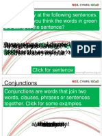 Look Carefully at The Following Sentences. What Job Do You Think The Words in Green Are Doing in The Sentence?