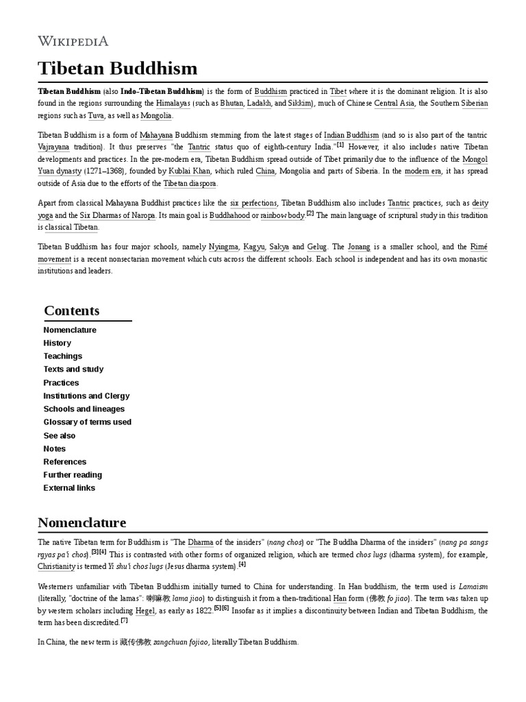 Tibetan Buddhism | PDF | Tibetan Buddhism | Vajrayana
