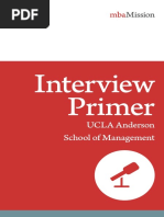 MbaMission UCLA Anderson Interview Primer 2018-2019