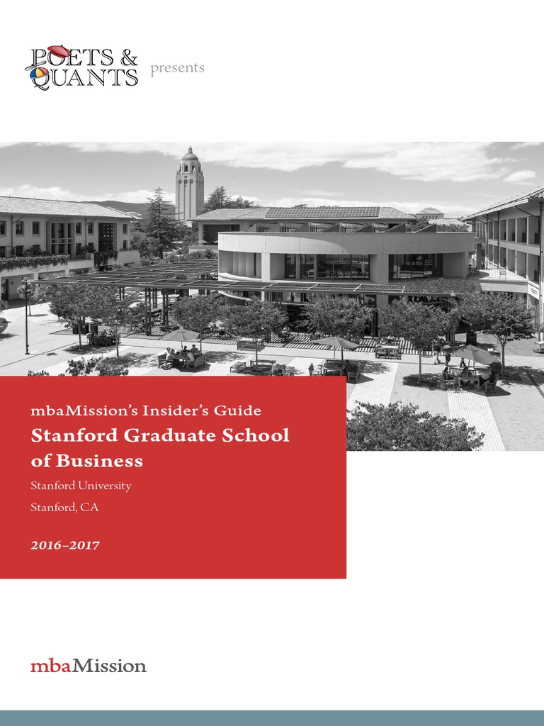 Stanford Graduate School of Business: Presents | PDF | Master Of ...