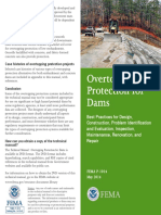 FEMA technical manual overview for overtopping protection of dams