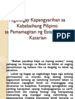 Pagbibigay Kapangyarihan Sa Kababaihang Pilipino