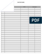 Daftar Hadir Rapat PDF