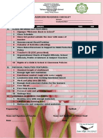 Classroom Readiness Checklist