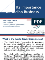 WTO & Its Importance For Indian Business: Prof. Arun Mishra
