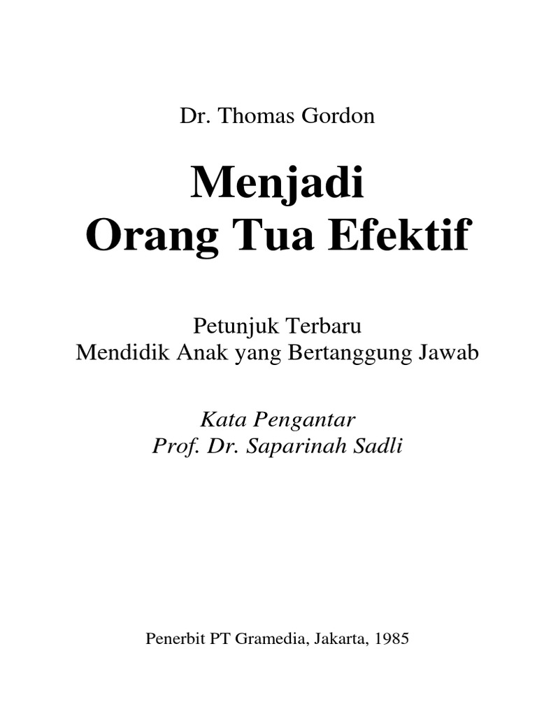 Menjadi Orang Tua Efektif Pdf