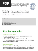 Lecture Sheet 10 River Transportation and Stream Deposition Edited KAT