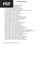 Data Structure Program List