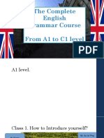 The Complete English Grammar Course From A1 To C1 Level