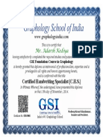 Mr. Adarsh Kediya: Certified Handwriting Specialist (C.H.S.)