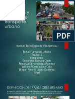 Definición y Función Del Transporte Urbano