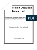 Fact Sheet On Operation Green Hunt