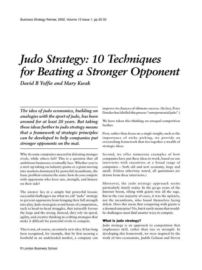 Judo Strategy PDF Juniper Networks Strategic Management