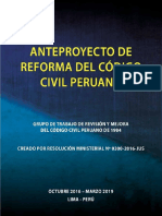 Anteproyecto de Reforma Al Codigo Civil