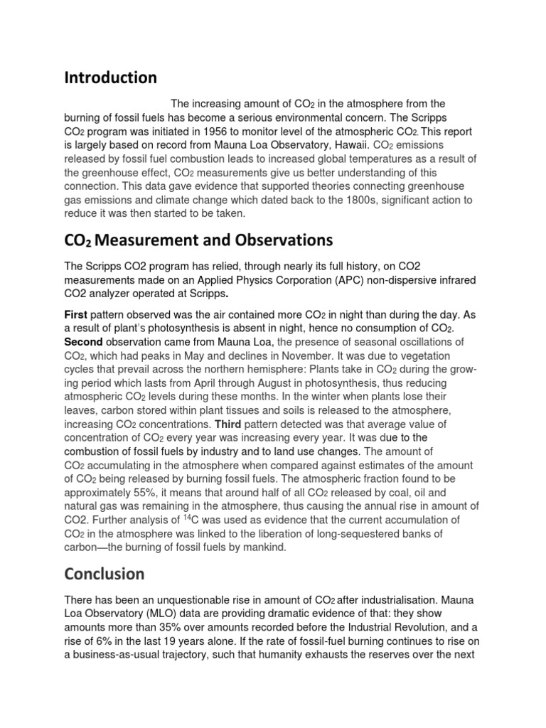 CO2 Levels: A Historical Perspective | PDF | Carbon Dioxide In Earth's ...