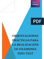 Orientaciones Prácticas Exámenes Tipo Test