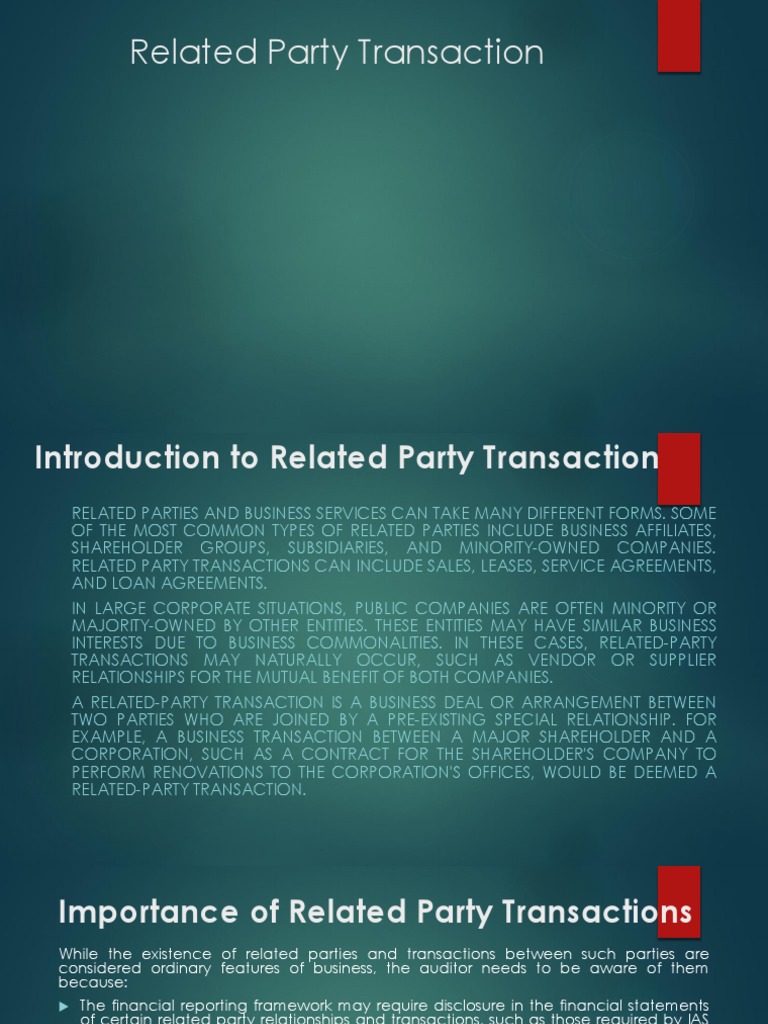 RELATED PARTY TRANSACTION visual data 2