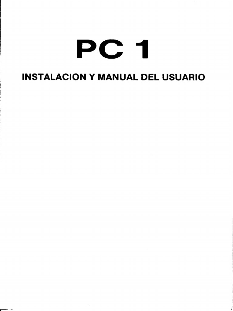 Olivetti PC1 Manual Esp | PDF