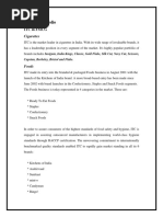 Product Portfolio: Itc in FMCG