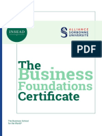 Business Foundations Certificate Brochure
