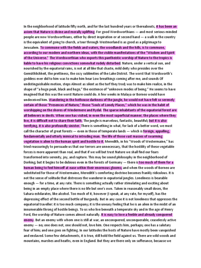 Wordsworth in The Tropics PDF Hypothesis Intuition